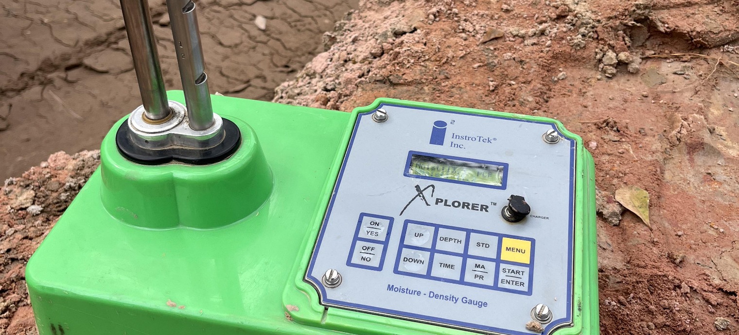 InstroTek 3500 Xplorer Nuclear Moisture-Density Gauge used for measuring soil and asphalt density